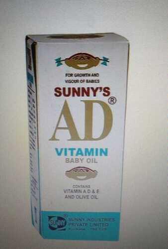 AD Vitamin Baby Oil, Vitamin A, D, E And Olive Oil