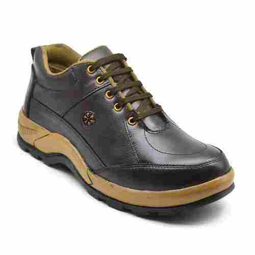 Mens Brown Leather Safety Shoes
