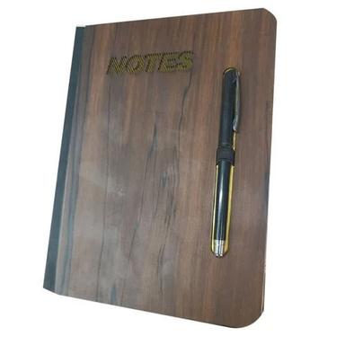 Hard Cover Wooden Office Diary