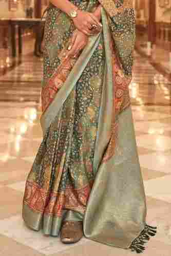 Ladies Designer Ghicha Silk Saree
