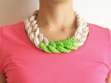 Skin Friendly Ladies Crochet Necklace