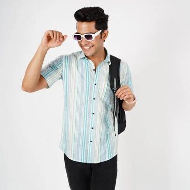 Comfortable Washable Mens Casual Striped Shirts