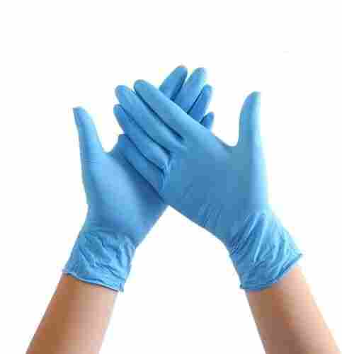 Blue Disposable Full Finger Hand Gloves