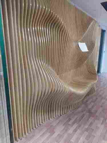 Curving Wood Slatted Walls Panels