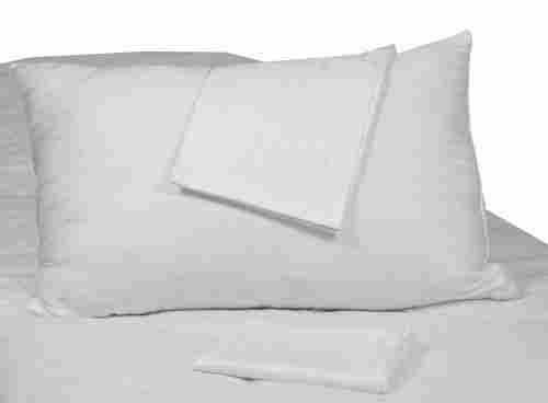 White Plain Satin Pillow Cover