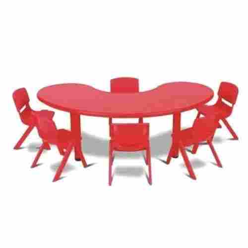 Red Wooden Table