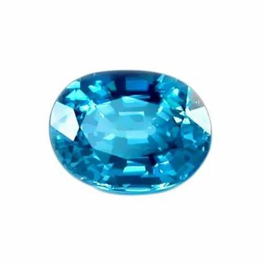 Polished Blue Zircon Precious Gemstone for Jewelry