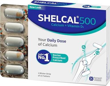 Shelcal-500 - Strip of 15 Tablets