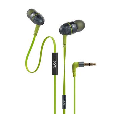 Plastic and Rubber Body Noise-Canceling High-Base Sound Wired Earphone for Mobile
