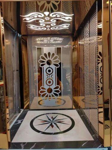 Multi Color Stainless Steel Material Elevator Cabin