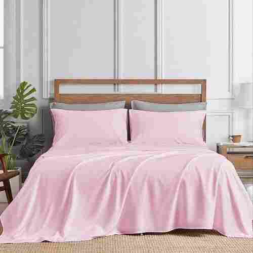 Plain Pink Cotton Bed Sheets