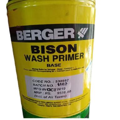 Weather And Stain Resistant Waterproof Liquid High Gloss Berger Bison Wash Primer