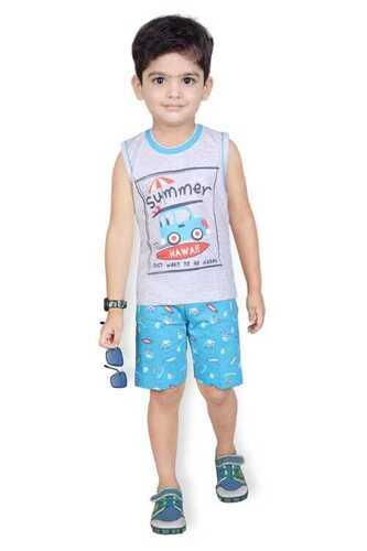 Daily Wear And Machine Made Boy T Shirt And Shorts