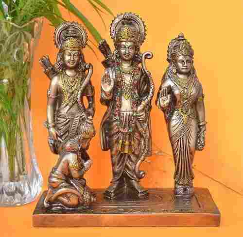 Handicraft Poly Resin Ram Darbar Statue For Home Temple Decoration