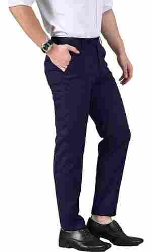 White Mens Formal Trousers