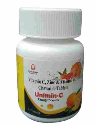 Unimin-C Vitamin C, Zinc And Vitamin D3 Chewable Tablets