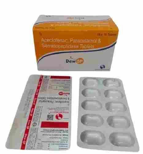 Aceclofenac 100mg Paracetamol 325mg Serratiopeptidase 15mg