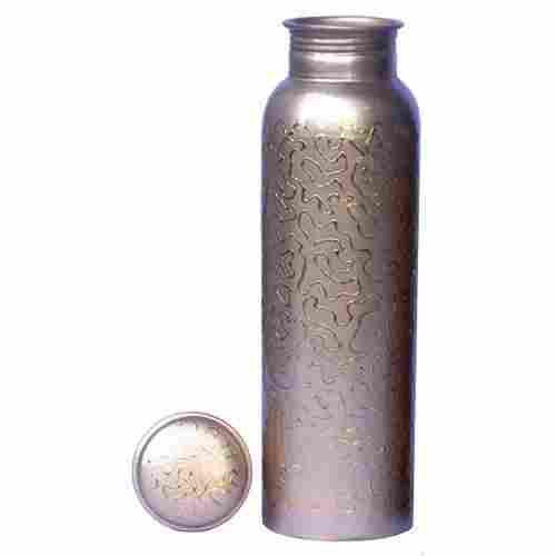 1000 Ml Silver Copper Printed Bottle