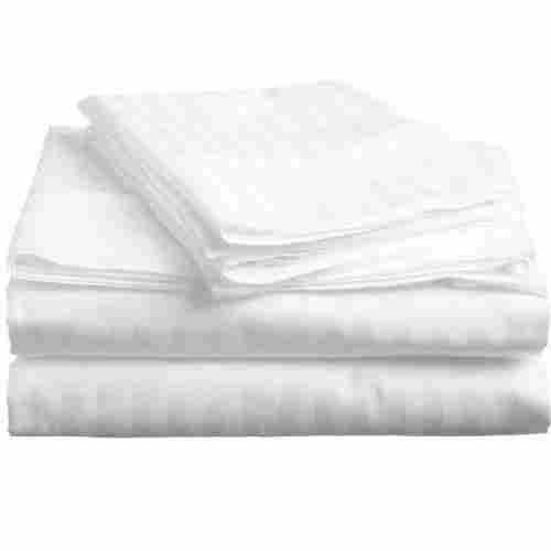 Hotel White Cotton Bed Sheet
