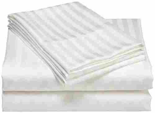 Skin Friendliness White Cotton Bed Sheet