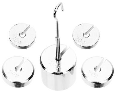 Slotted Weight Set for General Science and Physics in Weighing Operations Chrome Plated Iron 6 pcs 350grams