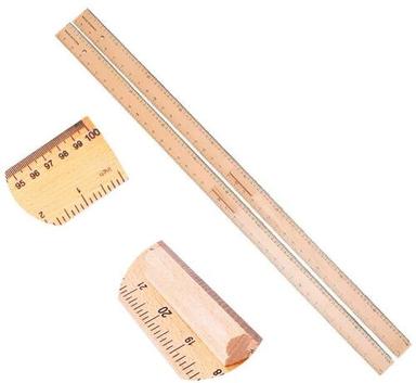 Dual Side Wooden Measuring Rulers