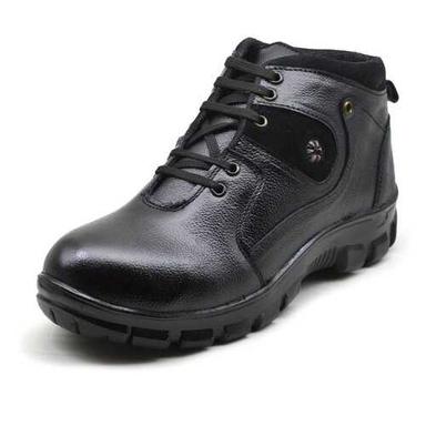 Mens Lace Closure Leather Safety Boot