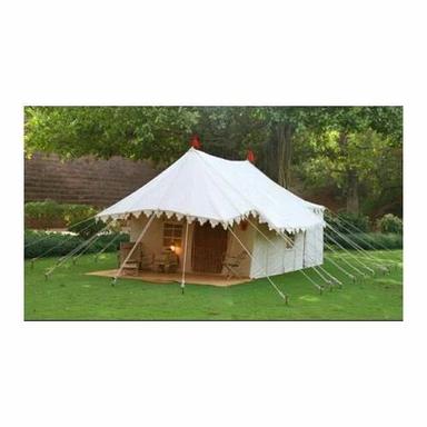 White And Off-White Swiss Cottage Tent For Outdor