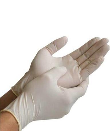 White Lightweight Skin Friendliness Latex Surgical Hand Gloves