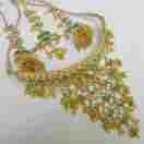 Studded Golden Finish Kundan Necklace Set