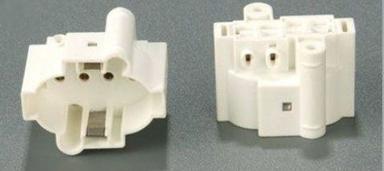 White Plastic Electric Lamp Holders
