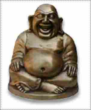 Brass Sitting Laughing Buddha Statue