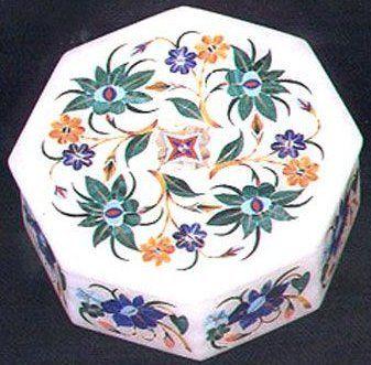 Handcrafted Marble Jewellery Boxes Size: Vary