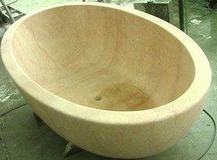 Deluxe Handcrafted Stone Bathtubs Size: Vary