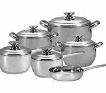 Deluxe Belly Stainless Steel Cookware Set