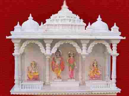 Handcrafted White Makrana Marble Temples