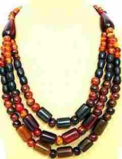 Fashion Wooden Beaded Necklace