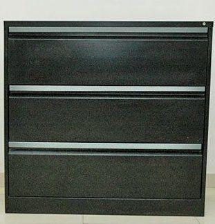 Black Smart Lateral Filing Cabinet