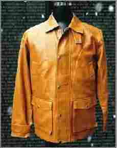 Full Sleeve Designer Leather Coat 