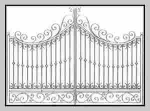 Antique Design Wrought Iron Gates