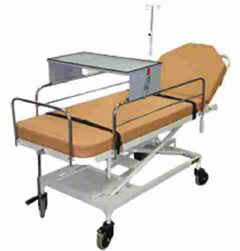 Epoxy Powder Coated Stainless Steel Moveable Hospital Fowler Bed With 4 Wheel