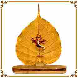 Gold Plated Pipal Leaf