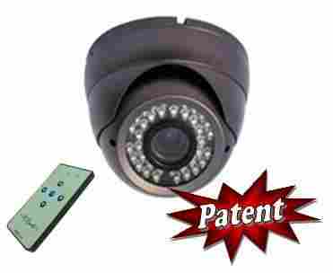 OSD Sync-Focus Vandal-Proof IR Dome Camera with Remote Control