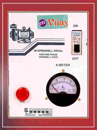 Single Phase Control Panel With Ampere Meter