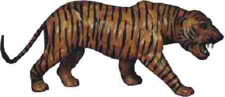 Stuffed Leather Tiger