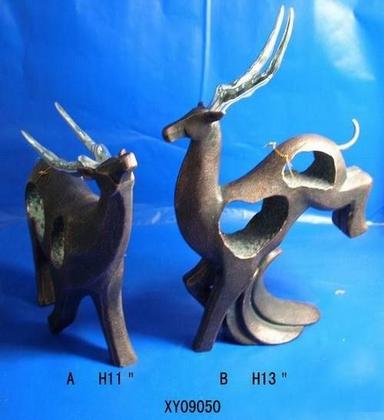 Sculpture Resin Imitated Metal Deer