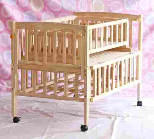 Wooden Multifunctional Baby Crib With Cradle