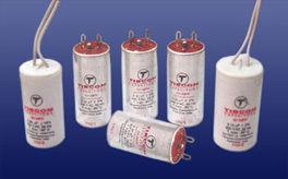 White Precisely Engineered Fan Capacitors