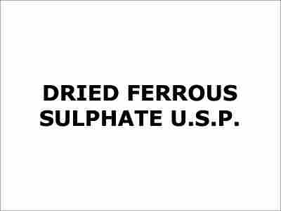 Dried Ferrous Sulphate Usp