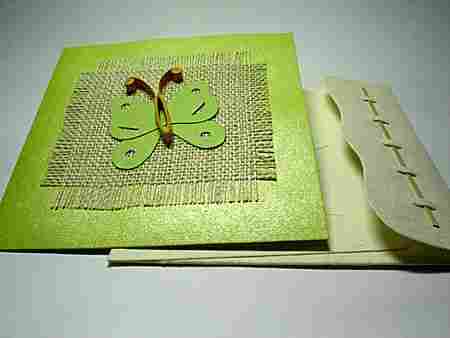 Designer Butterfly Handmade Greeting Card